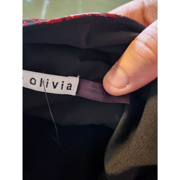 Alice+Olivia Jorah Box Pleat Dress in Black & Multi Floral sz 2 - Picture 4 of 4